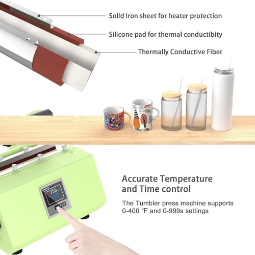 Máquina de prensa térmica para tazas hasta 30oz 110V miniatura 5