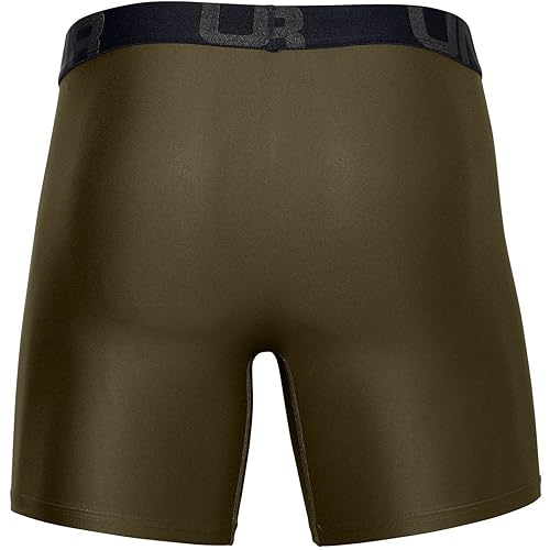 Image of Under Armour Men's Performance Tech 6 Inch 3 Pack Solid Boxer Briefs Boxer Shorts