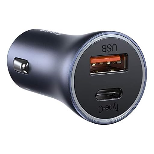 Carregador para Carro Baseus Golden Contactor Pro Rápido USB Tipo C/USB 40 W Power Delivery 3.0 Quick Charge 4+ SCP Fcp AFC Ci | Ya disponible en tu tienda friki favorita! En mundofriki.es!