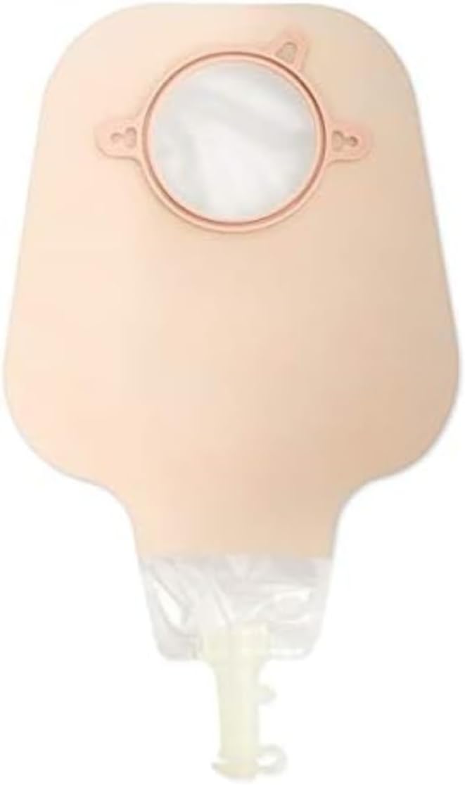 Hollister 18013 New Image 2-Piece 12” High Output Drainable Ostomy Pouch, 2-1/4” Opening, Ultra-Clear, Red Color Code, Pack of 10