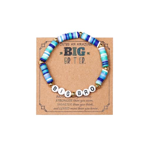 SCRDPRAD Big Sister Bracelets Big Bro Bracelets for Women Men Birthday Jewelry Gifts Bracelets Sister Jewelry (Big Bro Bracelet)