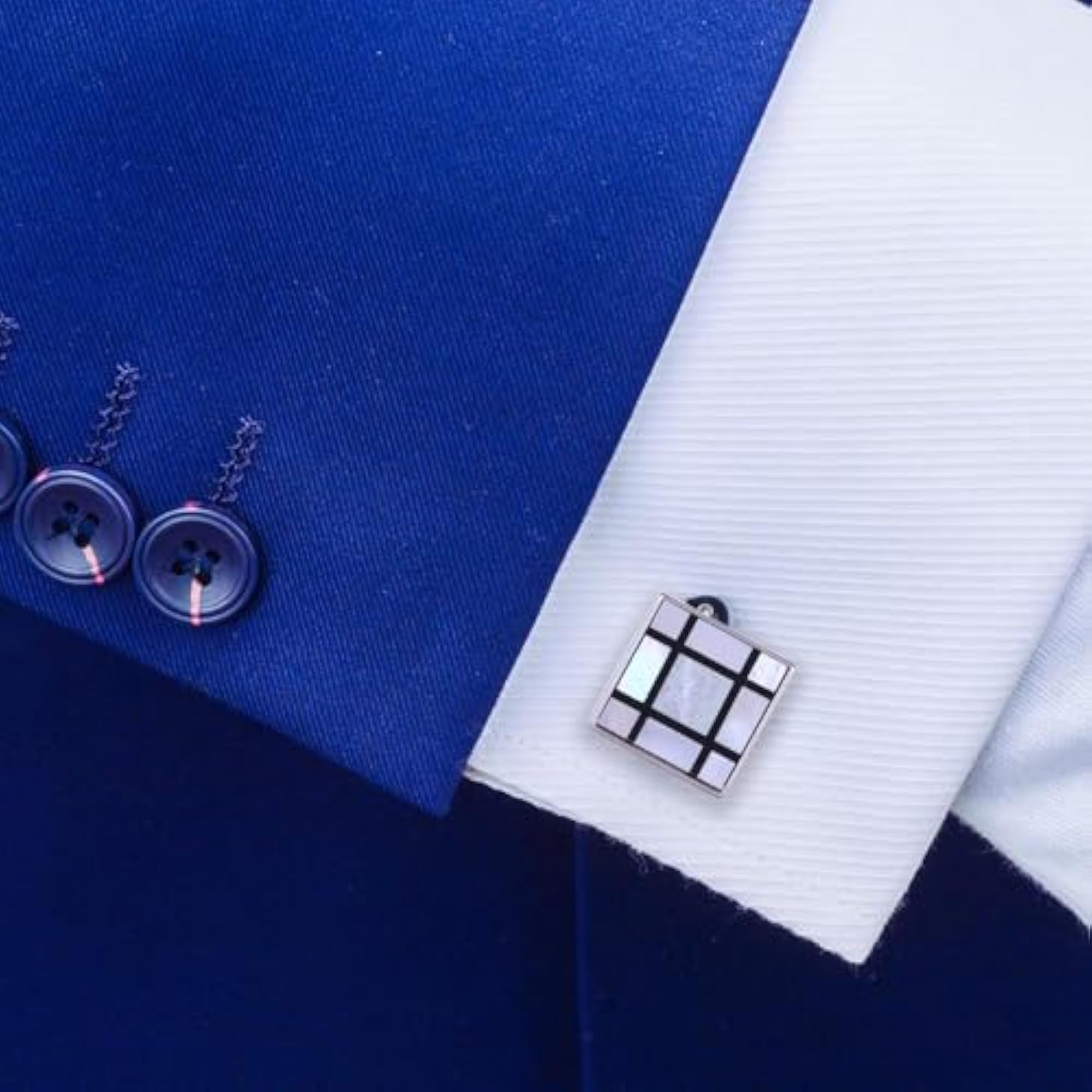 Mother of Pearl Cufflinks, Elegant Gift for Him