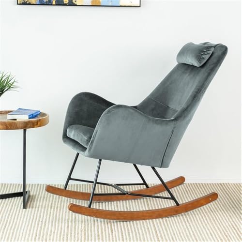 Sillón Plegable Terciopelo Gris miniatura 2