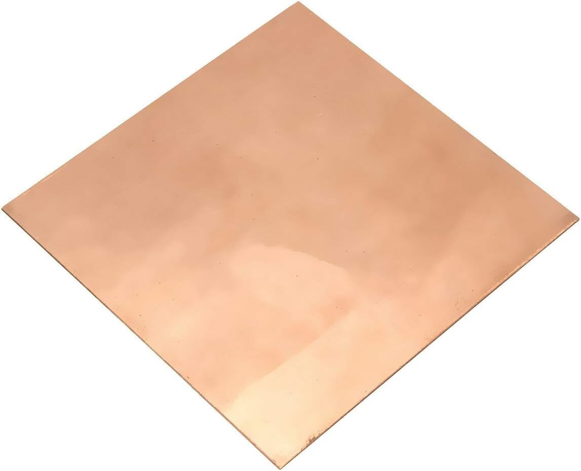 200mm*200mm Pure Copper Cu Metal Safe Using Guillotine Cut Sheet Plate (1mm)