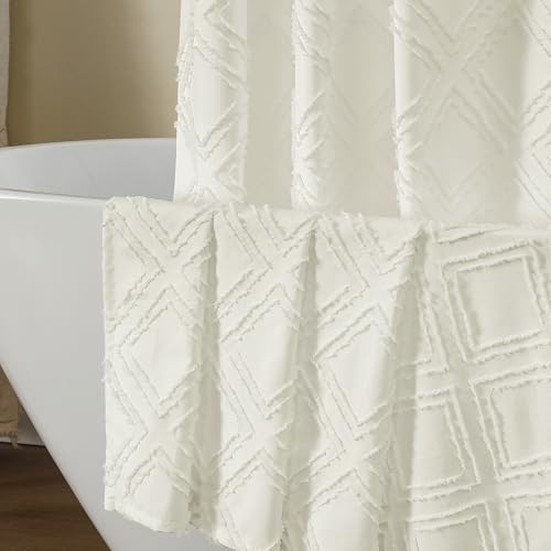 Cream Shower Curtain Set By Owenie