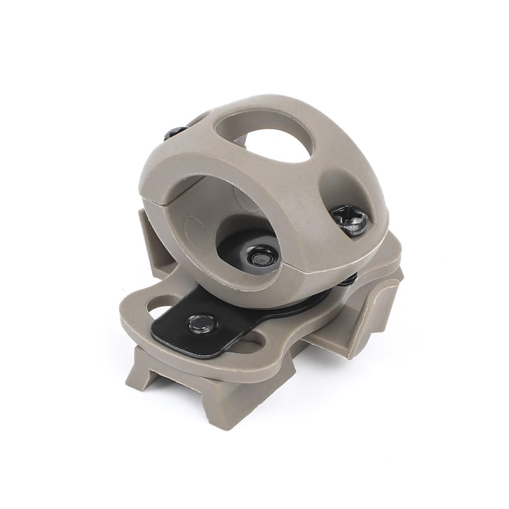 Bifrost Gear 1” Rotating Ring Flashlight Mount for Tactical Helmets (Tan)