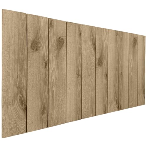 DHOME Cabecero de Madera reciclada DM Estilo Palet Vertical Cama ...