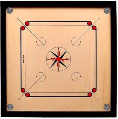 ALVI Wooden Finish 26 Inch Full Size Carrom Board for Kids and Children with Coins Striker and Boric Powder, Brown (Medium Size)Code 2223 (B08FCR1B4G) Amazon Price History, Amazon Price Tracker
