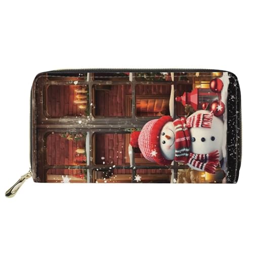 AFPANQZ Long Wallet for Women Slim Purse PU Leather Clutch Zip Around Cards Phone Holder