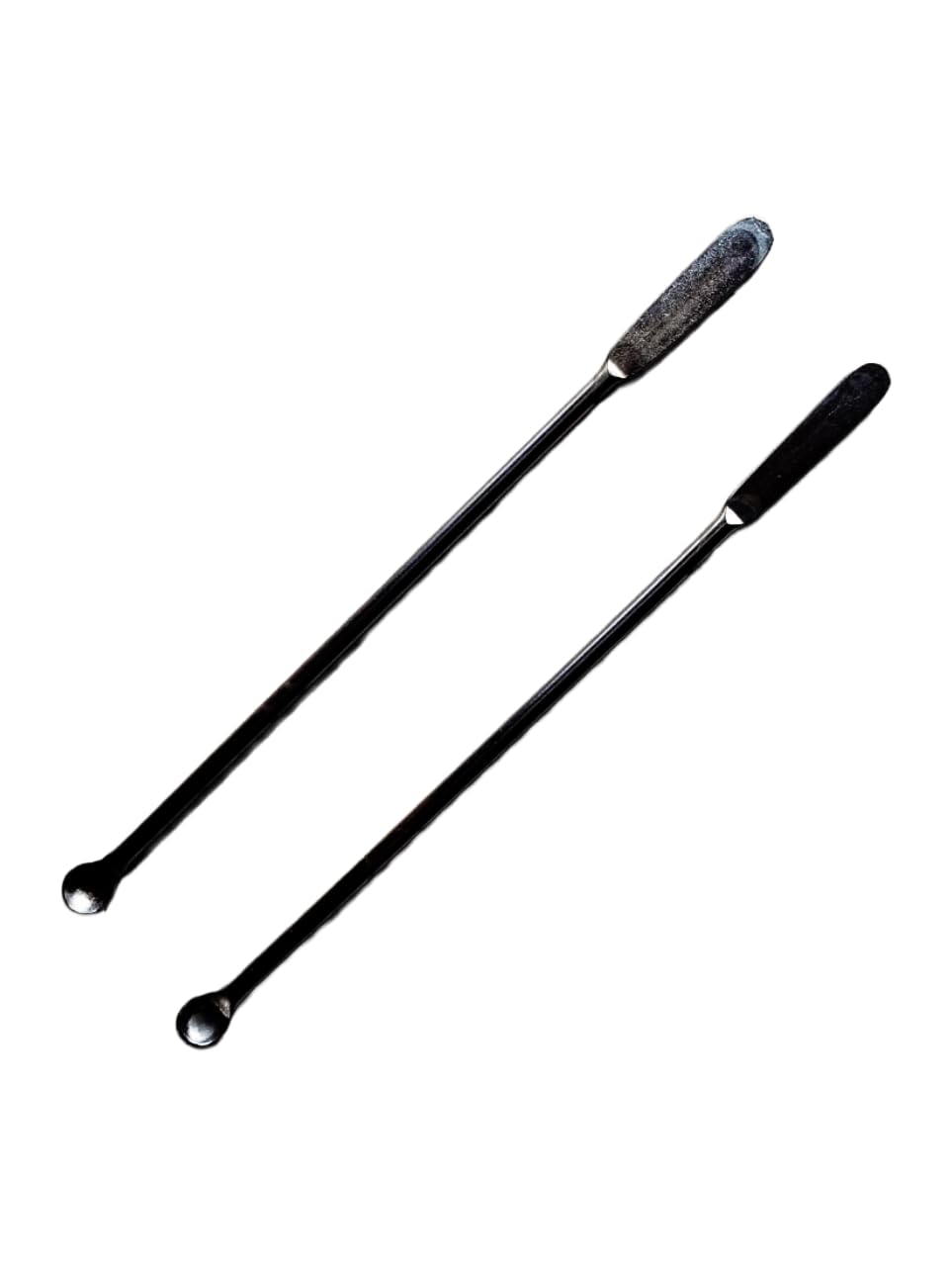 Laboratory Spatula(PACK OF 2), Stainless Steel, 6 inch or 15.5 cm Length, Dual-Ended with Round Spoon and Flat Face Design for laboratory and multipurpose use