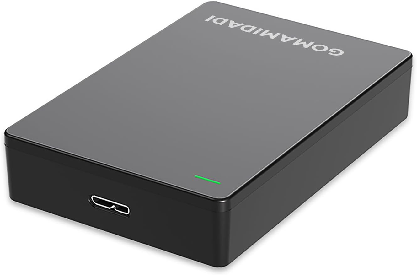 2.5Inch Dual-Bay Hard Drive Enclosure , USB3.0 SATA Two HDD/SSD Drive Case, Tool-Free Installation, 7mm-9.5mm Hard Disk Drive Reader , Support macOS Windows Linux OS