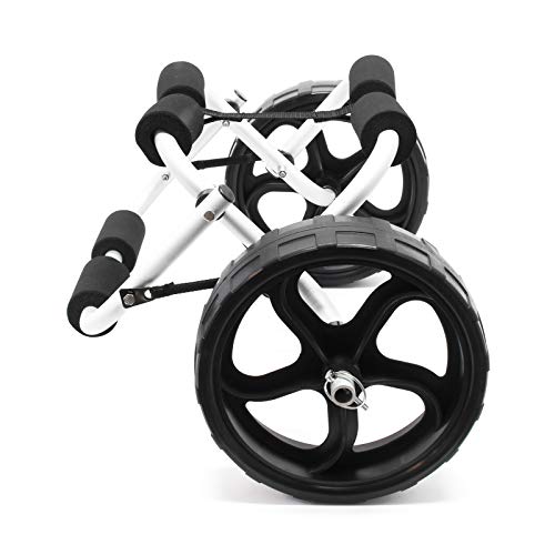 Ultracompacte transporttrolley voor supboard en kajak Ultracompacte transporttrolley voor supboard en kajak