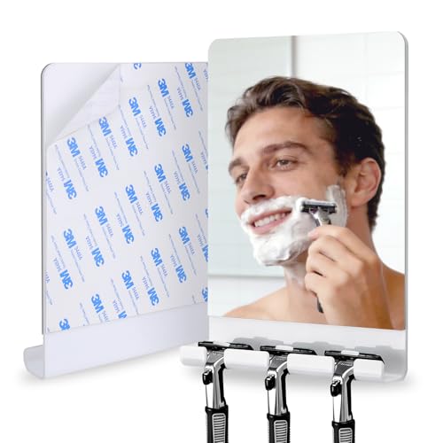 SANTOO Fog Free Shower Mirror, Fogless for Shaving & Washing Your Face - 3M...