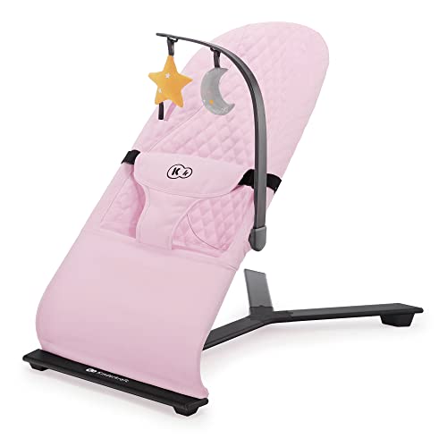 Kinderkraft Hamaca Bebé MIMI, Balancín, Arco con juguetes, Ajuste, Rosa