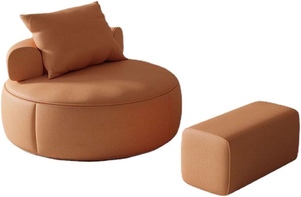 Lazy Sofa Cloth Round Sofa Single Small Sofa Chair Living Room Bedroom Balcony Tatami