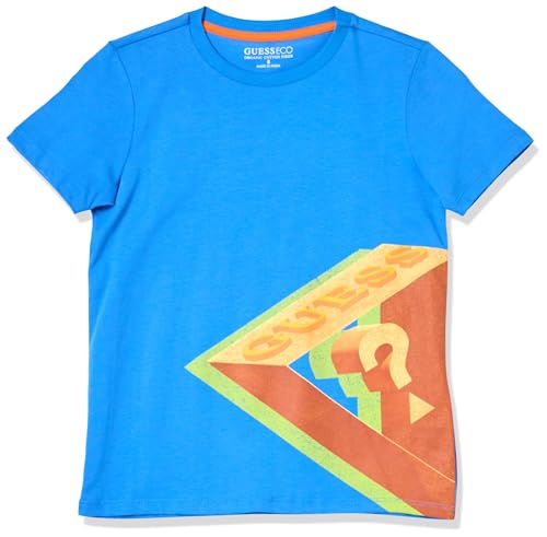 GUESS Boys' Organic Cotton Triangle Logo Shirt