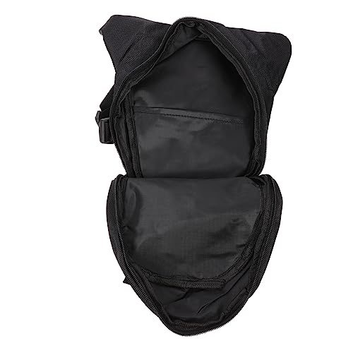 BESPORTBLE 1 Pc riñonera bolsitos para moviles motoazadas Waterproof Bag Travel Bag motopico Asiento Cintura Bolsas Bolsa para Alpinismo Bolsa de Almacenamiento de Deportes Oxford Black