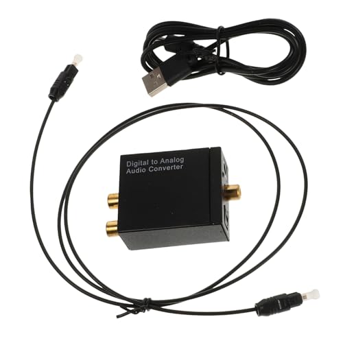 OSALADI Digital to Analog Audio Converter Optical to Jack Adapter for Tvs and Rvs Design High Fidelity Audio Transmission Durable and Versatile