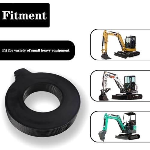 Image of 8 x 110mm Bucket Pin Shim Kit for Excavator and Skid Steer 2mm Thickness Fit for Cat Bobcat John Deere Case Kubota