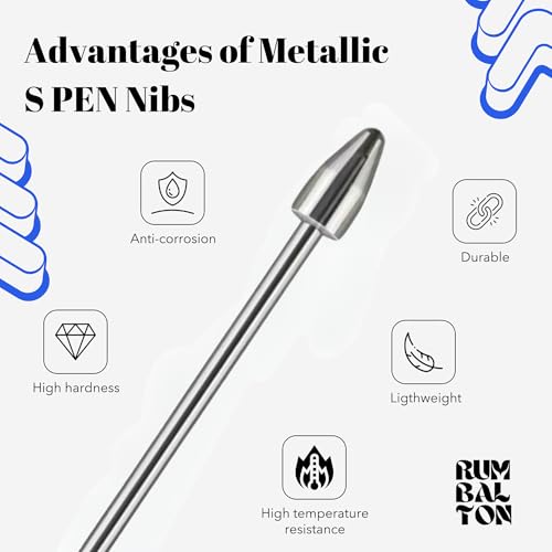 Image of 5pcs Replacement Metal & Felt Tips /Nibs for Galaxy Tab S10+ /S10 Ultra /S9 /S9FE+ /S9 Ultra /S8+ /S8 Ultra /S7 /S7 FE /S6 /S6 Lite /S22 /S23 /S24 Ultra S Pen Nibs + Clip (2+3pcs Set)