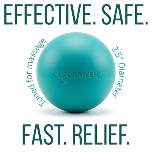 Image of Massage Ball for Myofascial Release, Pure Silicone, Designed for Massage (NOT Lacrosse), Completely Free of BPA /Latex /Rubber /PFAS, for Trigger Point Therapy, Ideal Firmness and Traction