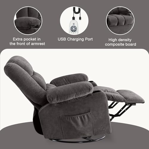 Sillón reclinable eléctrico con masaje y calefacción miniatura 4