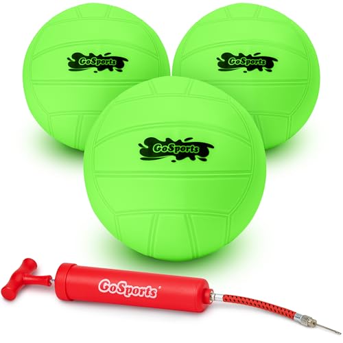 GoSports Water Volleyball 3 Pack, Great for Swimming Pools or Lawn Volleyball Games
