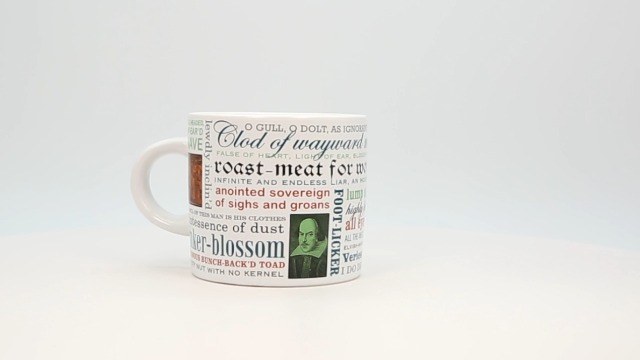 The Unemployed Philosophers Guild Shakespearean Insults Coffee Mug - Shakespeare's Wittiest and Meanest Insults - Comes in a Fun Gift Box, 14 oz.