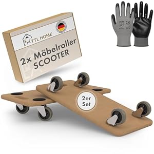 TTL Home Möbelroller Scooter 2er Set