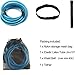 Pegciuho Swimming Resistance Belt Swim Training Band Stationary Swimming Harness Women Men, Blue 4M