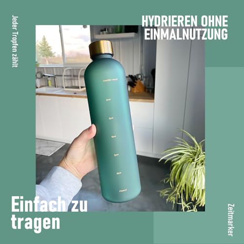 Opard Trinkflasche 1L/800mL, Kohlensäure Sprudel Geeignet, Auslaufsicher, Tritan Water Bottle, BPA-Frei, Wasserflaschen, Drinking Bottle, sporttrinkflasche, Gym, Fitness, Getränkeflasche