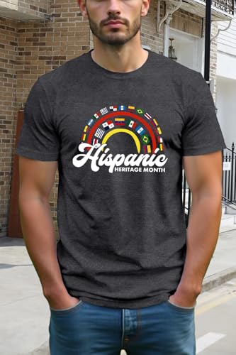 Mens Hispanic Heritage Month Shirt National Latino Countries Flags T-Shirts Latinx Americans Tee Tops3
