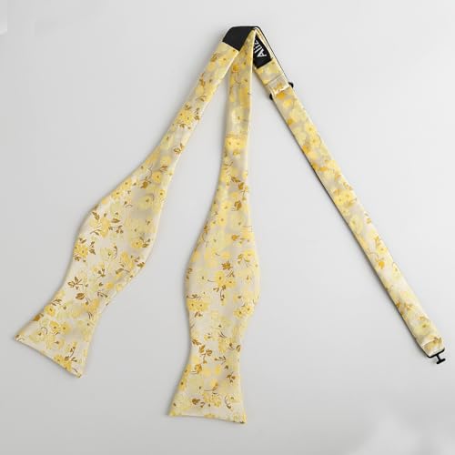 Image of Alizeal Mens 2pcs Floral Bow Tie Set