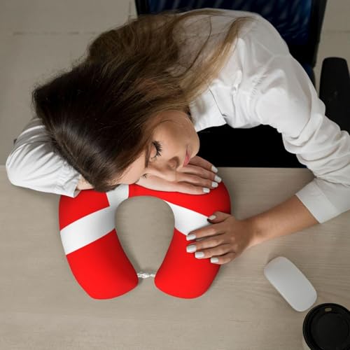 Almohada de espuma viscoelástica tipo U ajustable negra miniatura 7