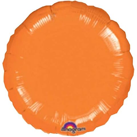 amscan Metallic Orange Circle Balloon Cover