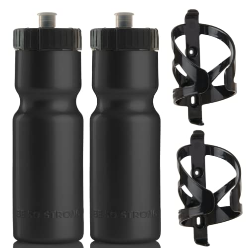 Bike Water Bottle Holder & Bottle Combo – 2-Pack...