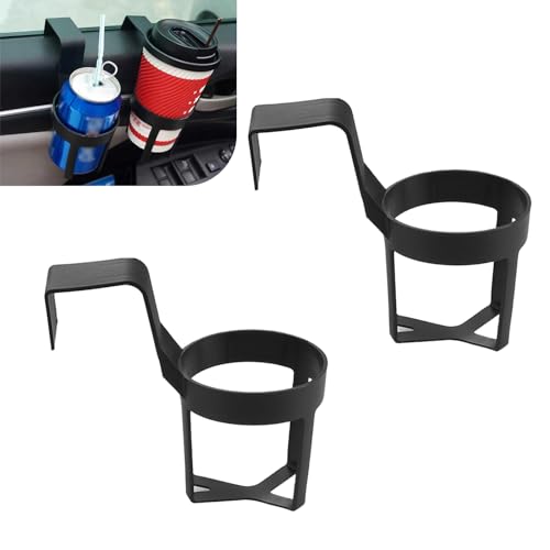 2 PCS Portavasos para Auto Negro 5.5 x 2.8 x 5.5 pulg miniatura 1