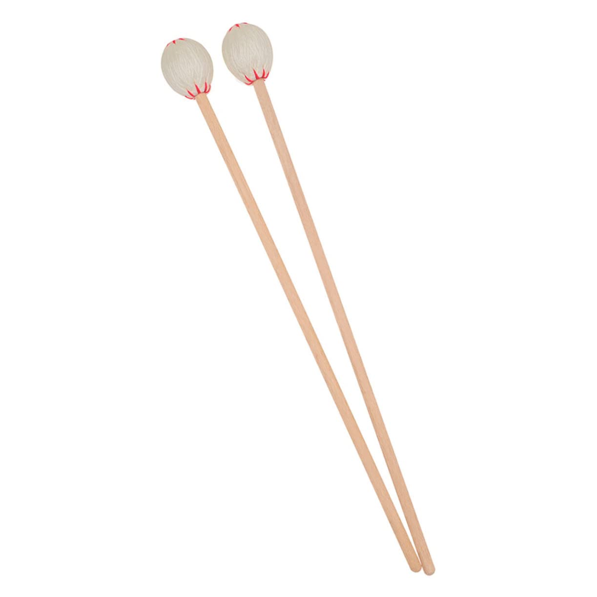 TOYANDONA 2 Stück Professionelle Marimba Hämmer Trommelschlägel aus Robustem Ahornholz mit Langem Griff für Schlaginstrumente
