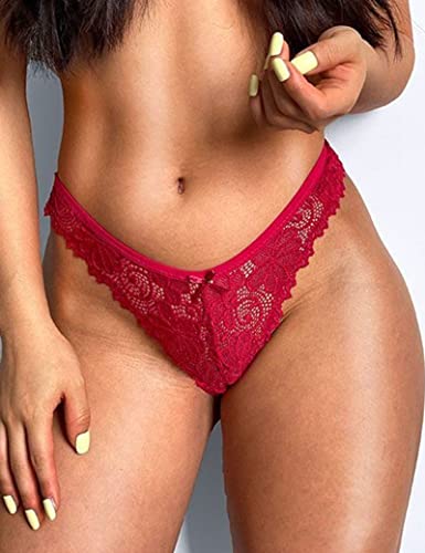 Kiench Teens Girls' Lace Thongs Underwear Low Rise 7-Pack3