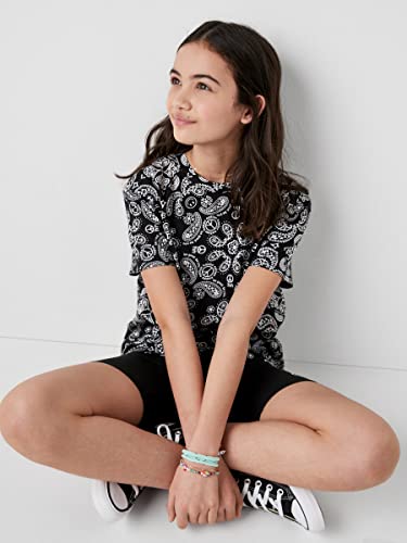 Image of happy nation Girls Relaxed Cotton Short Sleeve T Shirt