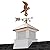Manchester Vinyl Cupola with Eagle Weathervane, Perfect Size for a Small Shed, 18” square x 46” high, Pure Copper Roof