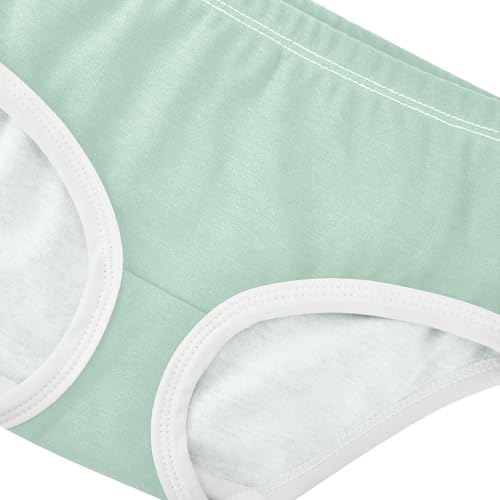 Joisal Pastel Cyan Green Panties for Girl Girls Underwear Toddlers Cotton Artistic Kids Undies Briefs 2t4