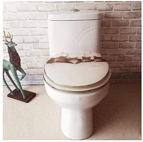 Wc Bril Softclose Scharnier U-vormige gezinstoiletbril, toiletbril Duurzame toiletbrillen 40-48Cmx33-38Cm TREEECFCST5813 - Image 4