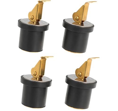 Image of Boat Drain Plug Brass Boat Plug Snap Rubber Plugs Deck Plug for Boat Marine Twist Accessories