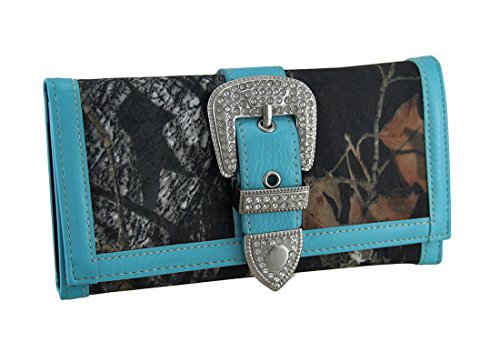 Camouflage Rhinestone Western Buckle Purse/Wallet Set4