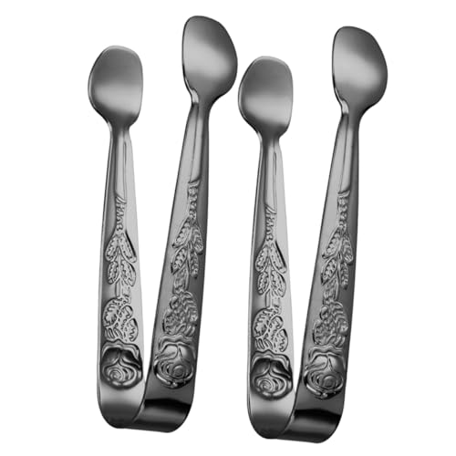 SMASOLO 2 pièces Pinces Acier Inoxydable pour Sucre et Glaçons Lot de Design Compact et Service pour Bar Mariage et Buffet