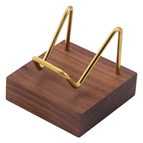 Soporte De Exhibición De Joyería, Soporte De Mineral De Cristal De Cobre con Base De Madera, Adecuado para Fósiles, Minerales, Rocas, Geoda, Ágata, Cristales, Varias Colecciones Cover