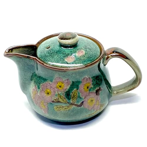 Kutani Ware Teapot Teapot Teapot Small Green Painting 