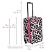 Rockland Fashion Softside Upright Luggage Set,Expandable, Pink Giraffe, 2-Piece (14/19)