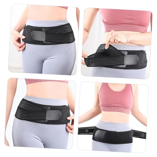 Faja lumbar deportiva con doble correa, talla 98 cm miniatura 4